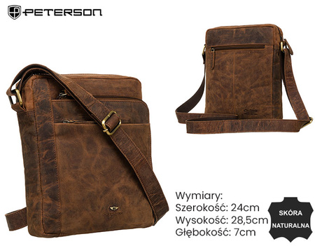 Torba skórzana PTN RIVER-NSH Tan