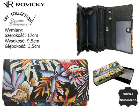 Women's leather wallet R-N22-ART-21