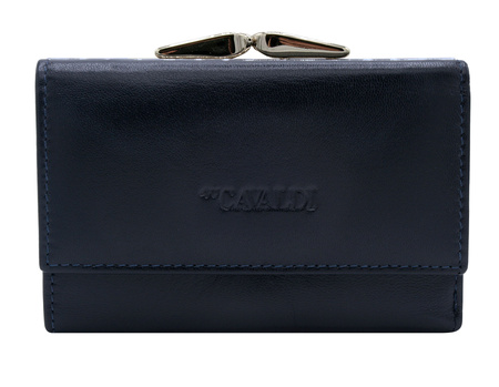Portfel damski skórzany RD-18-GCL Navy