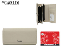 Portfel z eko skóry 4U CAVALDI na blistrze GD24-DNM-BL Beige