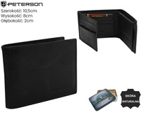 Porfel męski skórzany PTN RM-22-LWC Black