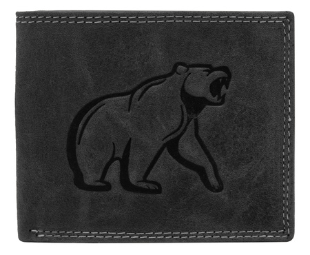 Portfel skórzany N992-CHM Bear Black