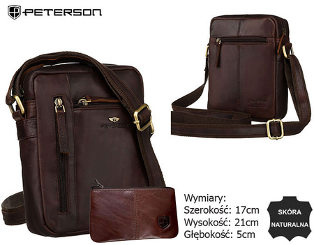 Torba skórzana + Etui PTN YP002E-OPU Brown