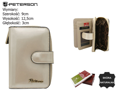 Portfel damski skórzany PTN 1N-602 Pearl