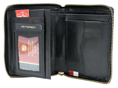Portfel skórzany PTN 340P-01 Black