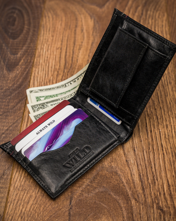 Leather wallet Always Wild N015-VTK-D
