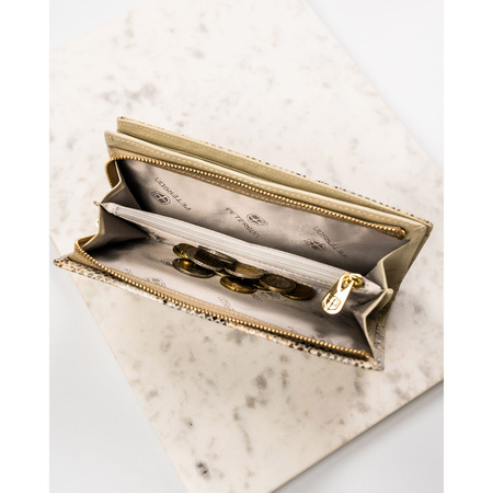 Portfel damski skórzany PTN 421431-SFL Beigie