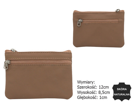 Skórzane etui na karty 34803-ACL-9707 Beige