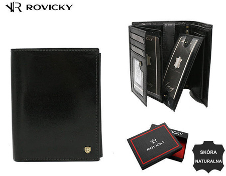 Portfel skórzany RFID ROVICKY 22313-RVT