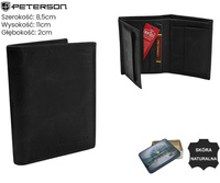 Porfel męski skórzany PTN RM-12-LWC Black