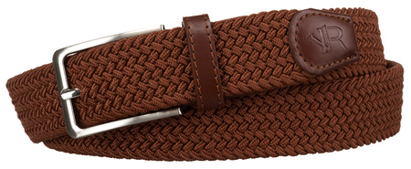 Pasek Parciany R-PAR-PU-115 Brown-Brown