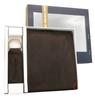 Zestaw skórzany portfel+brelok PTN SET-M-N992-CHM Brown