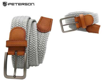 Pasek parciany z elementami skórzanymi PTN PAR-S-115 GR-CA 