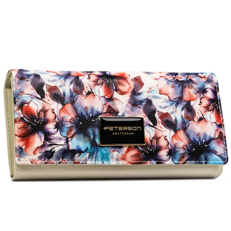 Portfel skóra + PU PTN PX27-PF2 Blue