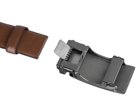 Pasek męski skórzany PTN A020-AB Brown