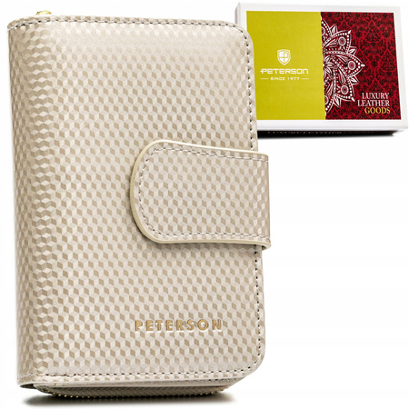 Leather wallet RFID PETERSON PTN 425214-SBR
