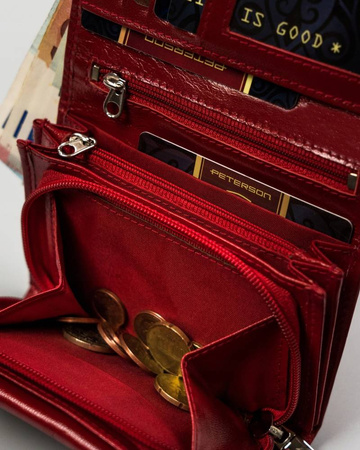 PETERSON PTN RD-02-GCL-Y RFID leather wallet