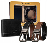 PETERSON PTN ZM92 leather wallet+strap set