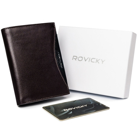 ROVICKY 1541-03-BOR RFID leather wallet