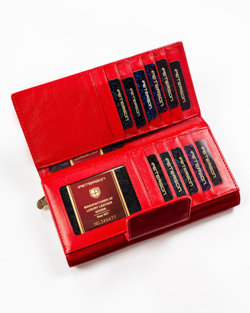 PETERSON PTN 42100-SAF RFID leather wallet