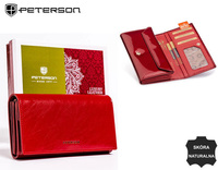 Portfel damski skórzany PTN PL-411 Red