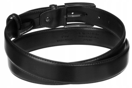 Zestaw prezentowy ze skóry naturalnej: portfel i pasek z tradycyjną klamrą - Pierre Cardin ZM-PC1