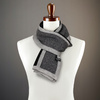 Elegant men's scarf by Peterson PTN SA100-03 Black