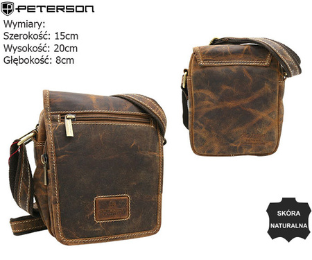 Torba skórzana PTN 5047-TMH Tan