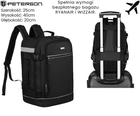 Plecak podróżny PTN PP-TOK2-P-Bis Black