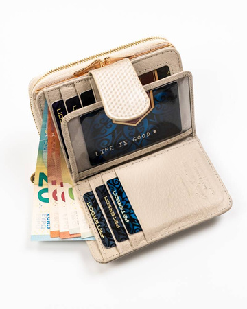 Leather wallet RFID PETERSON PTN 425214-SBR