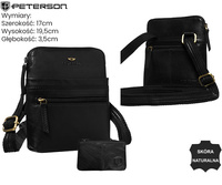 Torba skórzana + Etui PTN 1901-TUM Black