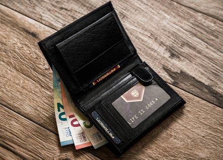 Portfel skórzany RFID Peterson PTN 348.01 Black