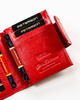  Wallet in Embossed Patent Natural Leather PETERSON PTN 42329-DSL Red