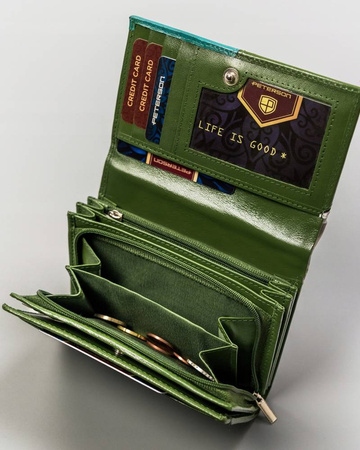 PETERSON PTN RD-22-GCL-Y RFID leather wallet