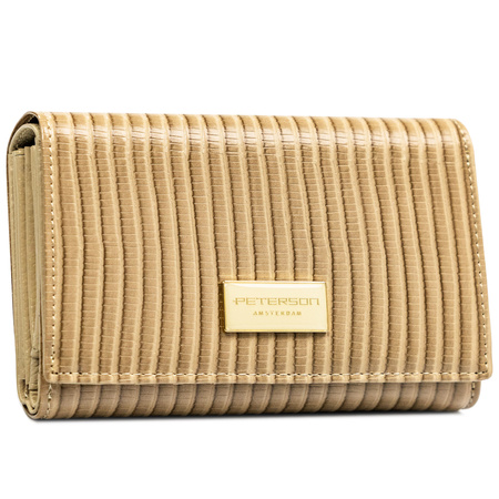 Portfel damski skóra+PU PTN PS112-CRV KHAKI