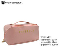 Leatherette make-up bag PETERSON PTN KOS-DA-7