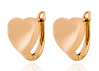 Gilded surgical stainless steel earrings E35 GOLD