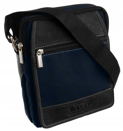 Torba skórzana+canvas ALWAYS WILD 251-MHC