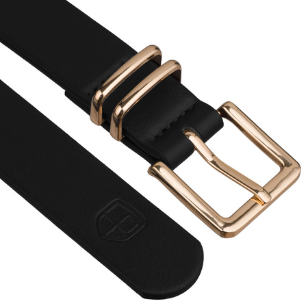 Pasek damski wąski PTN STU-17G1 Black