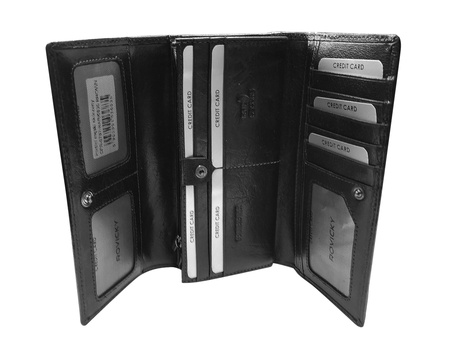 Portfel damski skórzany CPR-8787-BAR Black