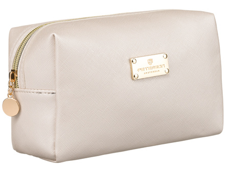 A single-compartment travel cosmetic bag PTN KOS-L02-P Cream Peterson