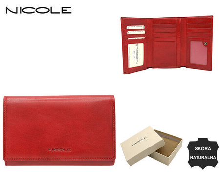 WOMEN'S LEATHER PORTFOLE F211416 RED