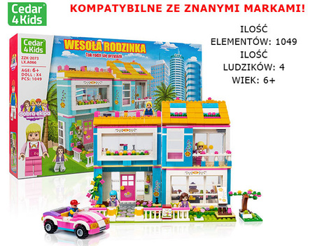 Klocki konstrukcyjne plastikowe CEDAR4KIDS ZZK-2073-LX.A066 MIX