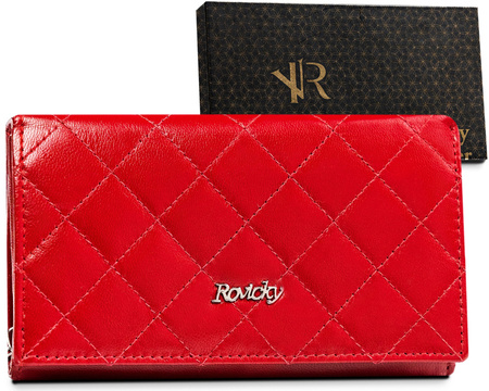 Women's leather wallet R-RD-21-GCL-Q-3936 RED