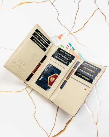 Portfel skóra + PU PTN PX23-PF2 Blue