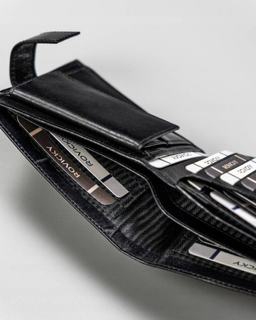 Leather wallet RFID ROVICKY 22321L-RVTP