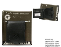 Portfel męski skórzany Blister N0035L-GPL-BL BLACK