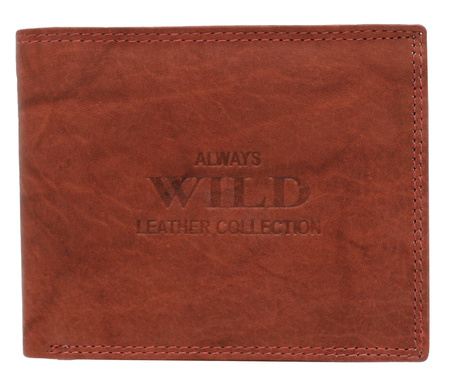 Portfel męski skórzany AW-N7-MAL R.Brown