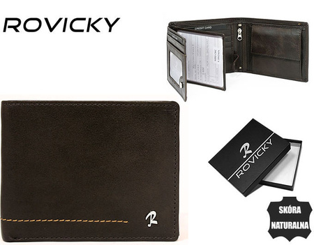 Men's leather wallet RFID ROVICKY N992-CMC