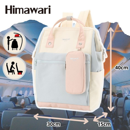 Podróżny plecak Himawari z kieszenią na laptopa oraz etui na telefon 1027-05